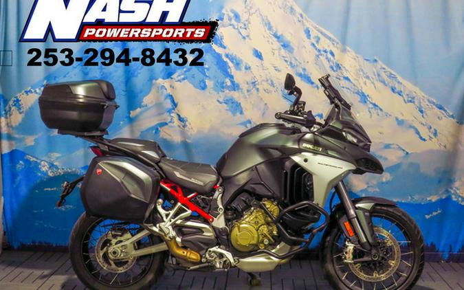 2021 Ducati Multistrada V4S Aviator Grey / Spoked Wheels