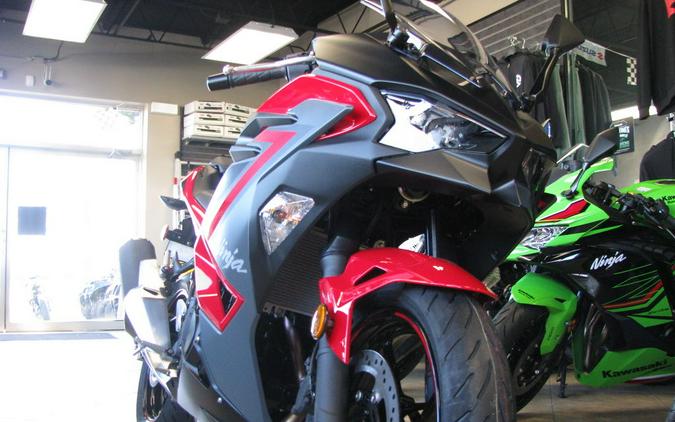 2024 Kawasaki Ninja® 500 ABS Passion Red/Metallic Flat Spark Black