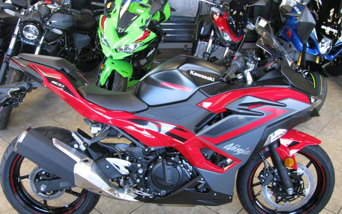 2024 Kawasaki Ninja® 500 ABS Passion Red/Metallic Flat Spark Black