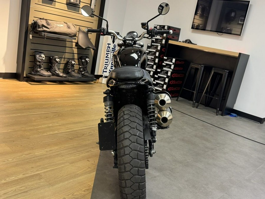 2022 Triumph Street Scrambler Jet Black