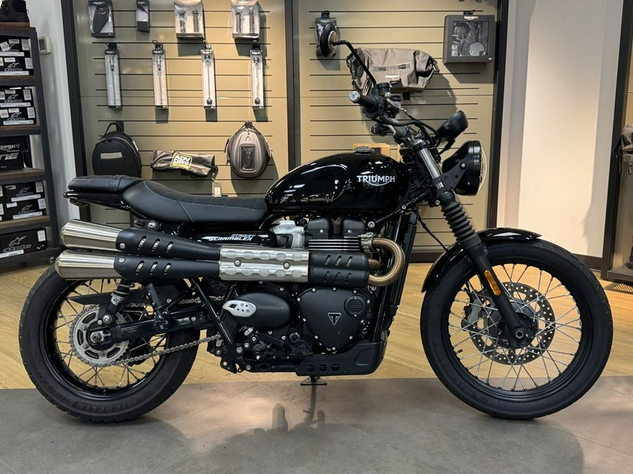 2022 Triumph Street Scrambler Jet Black