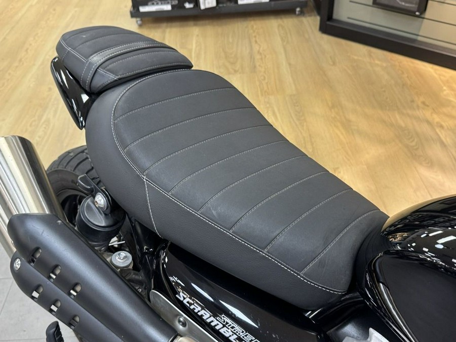 2022 Triumph Street Scrambler Jet Black