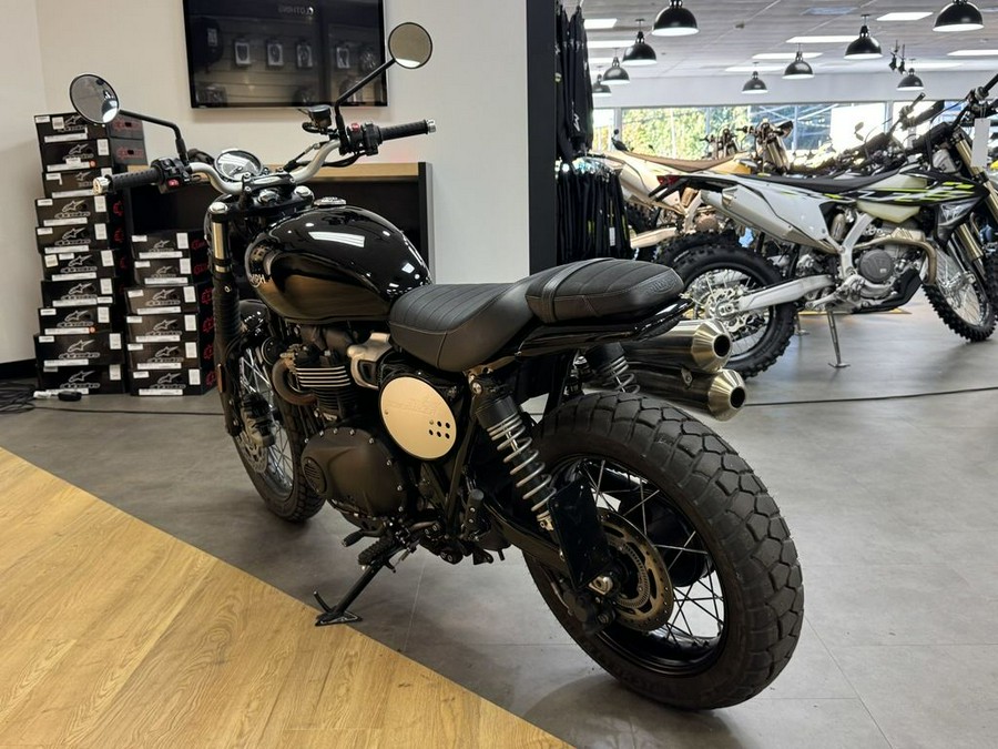 2022 Triumph Street Scrambler Jet Black
