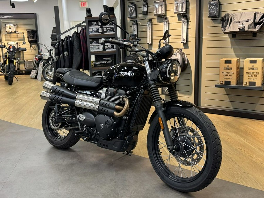 2022 Triumph Street Scrambler Jet Black