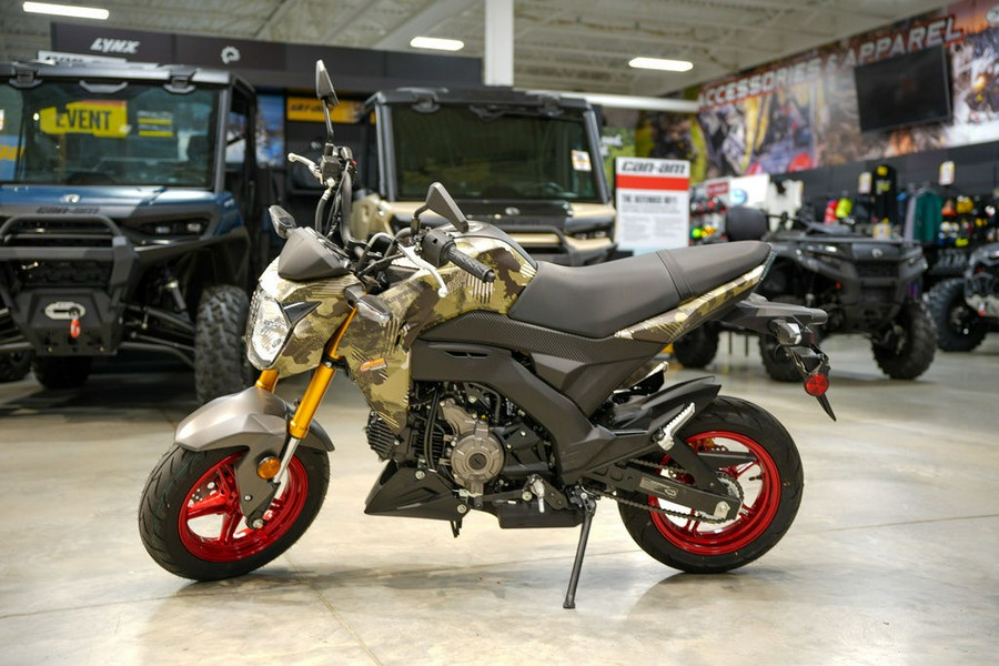 2025 Kawasaki Z125 PRO Cypher Camo Beige