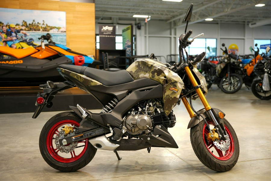 2025 Kawasaki Z125 PRO Cypher Camo Beige