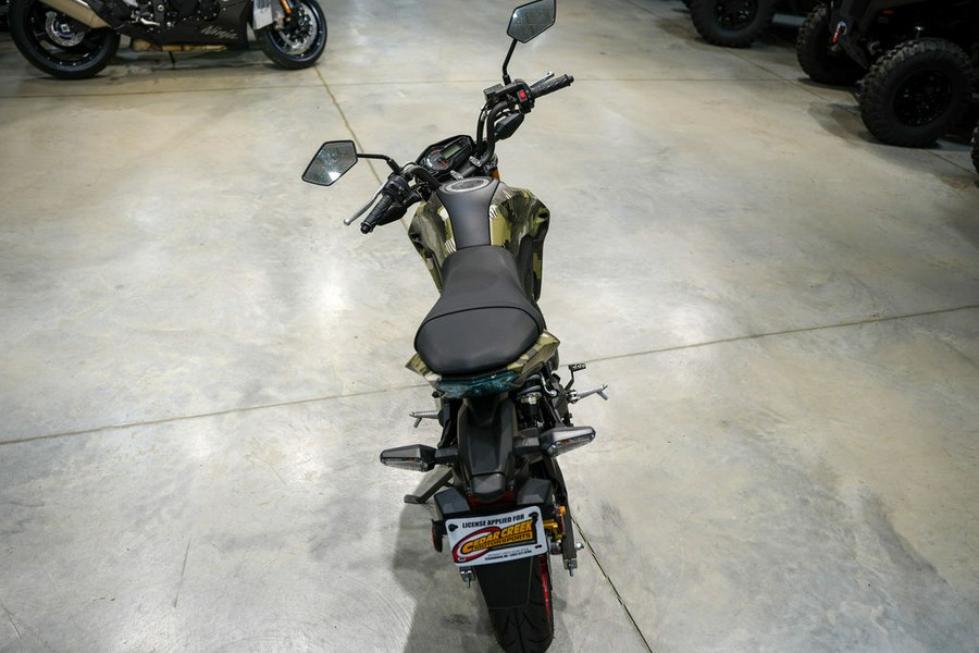 2025 Kawasaki Z125 PRO Cypher Camo Beige