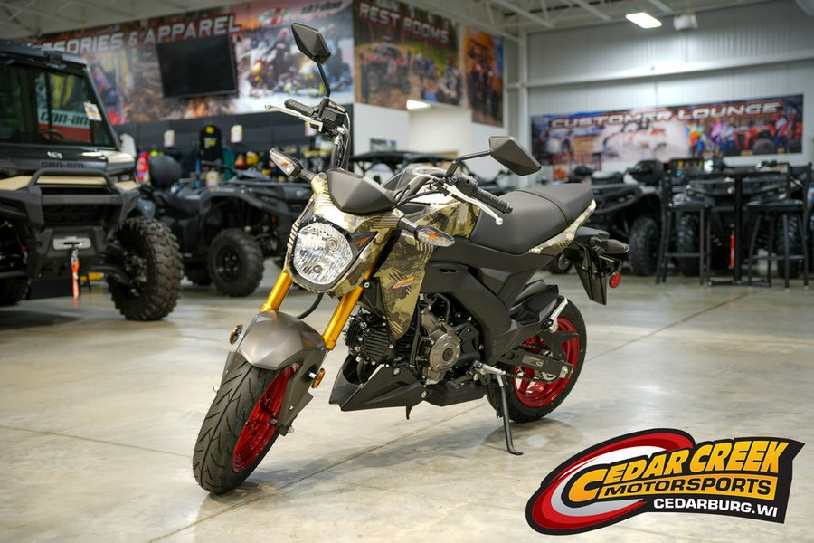 2025 Kawasaki Z125 PRO Cypher Camo Beige