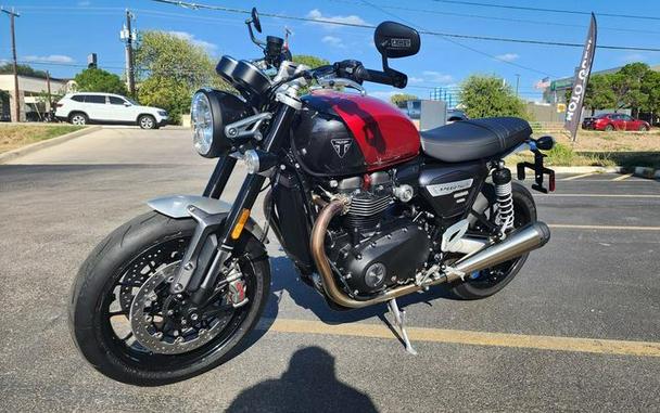 2024 Triumph Speed Twin 1200 Carnival Red/Storm Grey