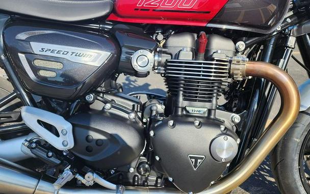 2024 Triumph Speed Twin 1200 Carnival Red/Storm Grey