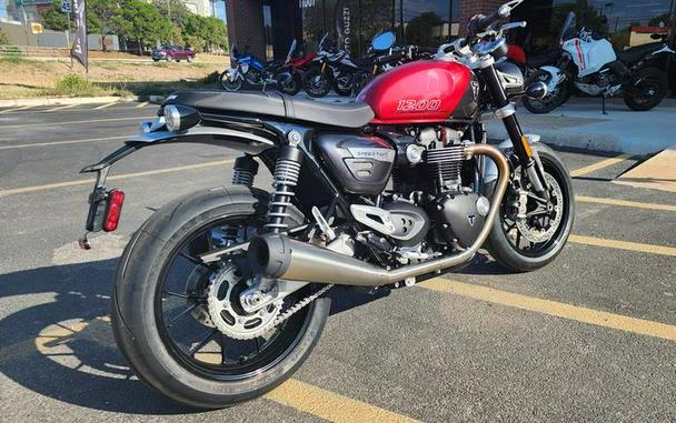 2024 Triumph Speed Twin 1200 Carnival Red/Storm Grey