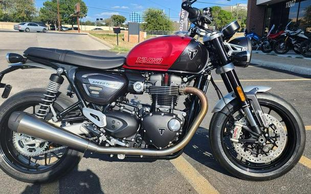 2024 Triumph Speed Twin 1200 Carnival Red/Storm Grey