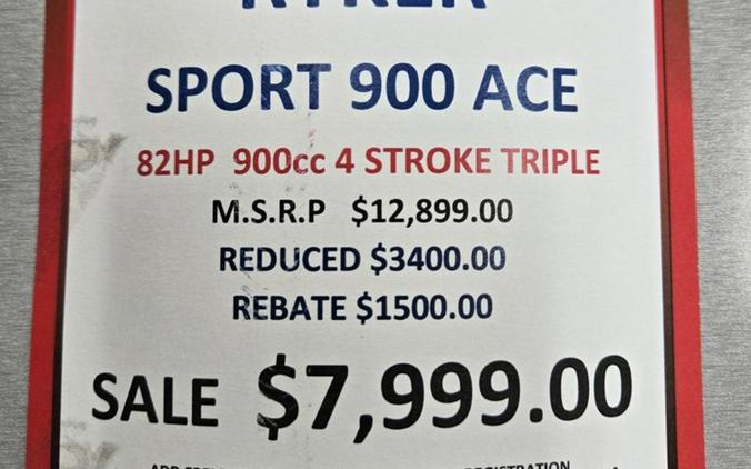 2026 Can-Am Ryker Sport 900 ACE™