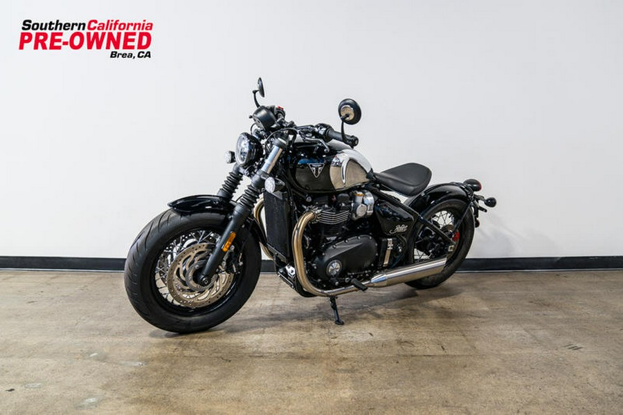 2023 Triumph Bonneville Bobber Chrome Edition Chrome / Jet Black