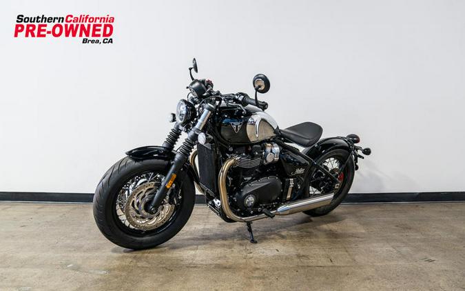 2023 Triumph Bonneville Bobber Chrome Edition Chrome / Jet Black