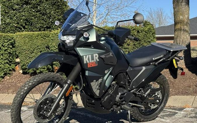 2025 Kawasaki KLR®650 S Metallic Matte Old School Green