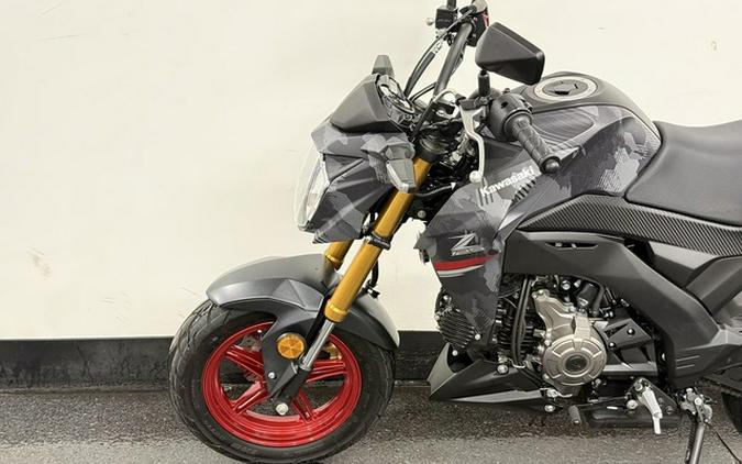2024 Kawasaki Z125 PRO Cypher Camo Gray Matte/Metallic Matte Carbon Gray Cypher Camo Gray MatteMetallic Matte Car
