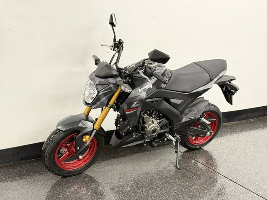 2024 Kawasaki Z125 PRO Cypher Camo Gray Matte/Metallic Matte Carbon Gray Cypher Camo Gray MatteMetallic Matte Car