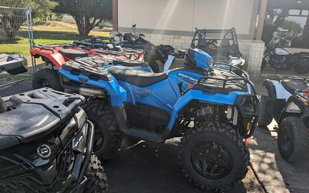 New 2024 POLARIS SPORTSMAN 570 TRAIL ELECTRIC BLUE