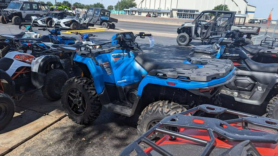 New 2024 POLARIS SPORTSMAN 570 TRAIL ELECTRIC BLUE