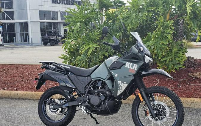 2025 Kawasaki KLR650 Metallic Matte Old School Green ABS