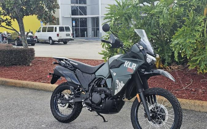 2025 Kawasaki KLR650 Metallic Matte Old School Green ABS