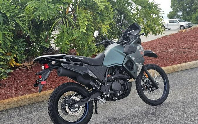 2025 Kawasaki KLR650 Metallic Matte Old School Green ABS