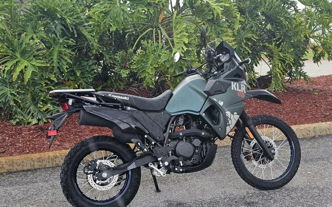 2025 Kawasaki KLR650 Metallic Matte Old School Green ABS