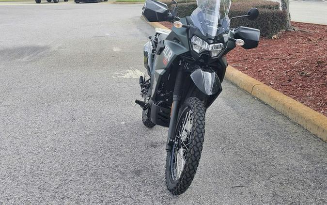 2025 Kawasaki KLR650 Metallic Matte Old School Green ABS