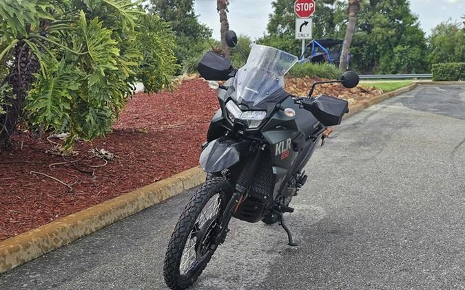 2025 Kawasaki KLR650 Metallic Matte Old School Green ABS