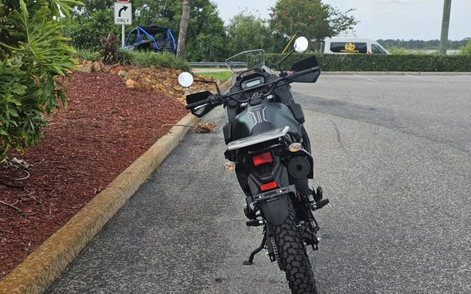 2025 Kawasaki KLR650 Metallic Matte Old School Green ABS