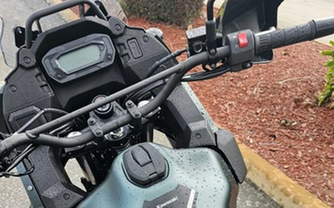 2025 Kawasaki KLR650 Metallic Matte Old School Green ABS