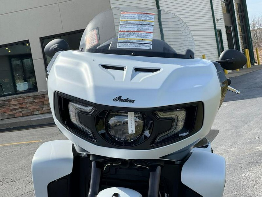 2024 Indian Motorcycle® Pursuit® Dark Horse® w/PowerBand Audio Pkg Icon Ghost White Metallic Smoke