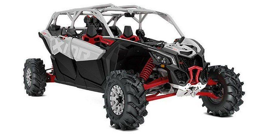 New 2025 CAN-AM MAVERICK MAX XMR 72 TURBO RR HYPER SILVER AND LEGION RED