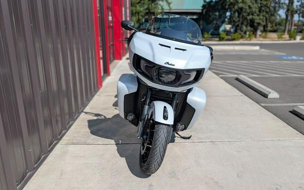 2026 Indian Motorcycle® Pursuit® Dark Horse® 112 w/ PowerBand Audio Ghost White Metallic with Black