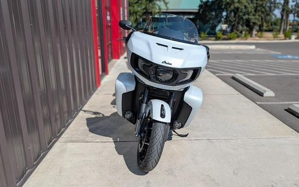 2026 Indian Motorcycle® Pursuit® Dark Horse® 112 w/ PowerBand Audio Ghost White Metallic with Black