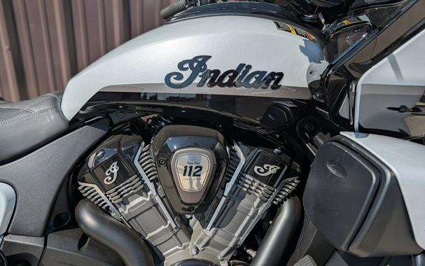 2026 Indian Motorcycle® Pursuit® Dark Horse® 112 w/ PowerBand Audio Ghost White Metallic with Black