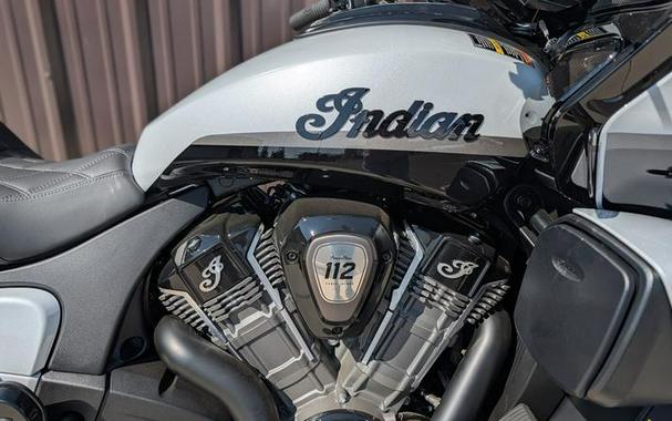 2026 Indian Motorcycle® Pursuit® Dark Horse® 112 w/ PowerBand Audio Ghost White Metallic with Black