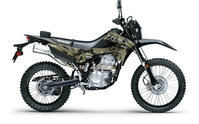 2026 Kawasaki KLX300 Cypher Camo Beige