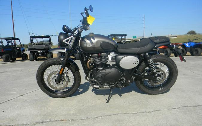 2022 Triumph Street Scrambler Matt Khaki Matt Ironstone