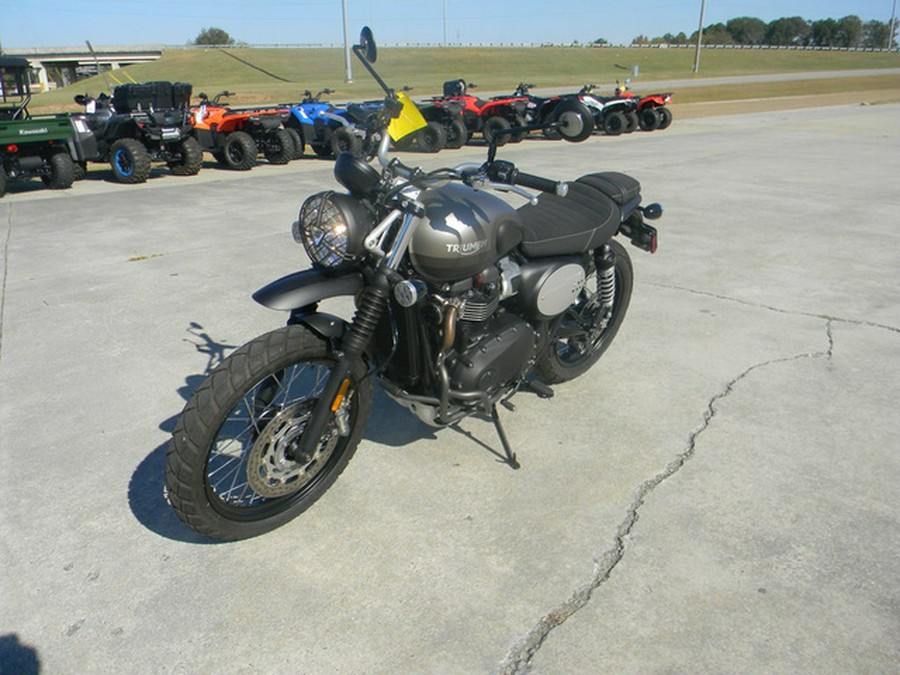 2022 Triumph Street Scrambler Matt Khaki Matt Ironstone