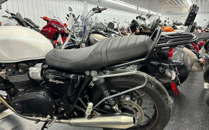 2018 Triumph Street Twin Crystal White