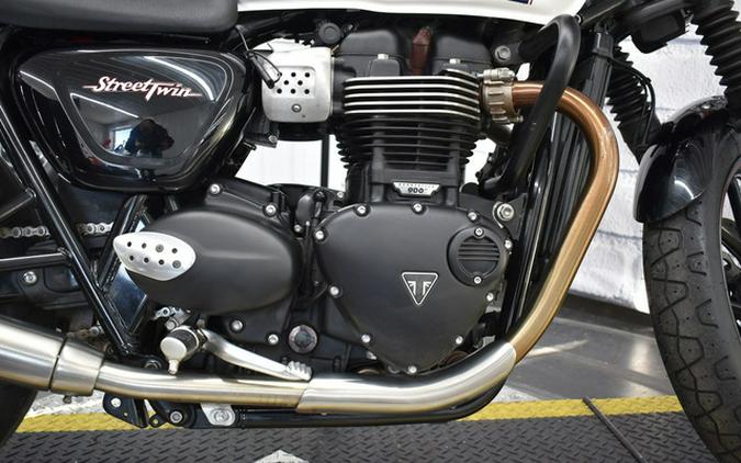 2018 Triumph Street Twin Crystal White