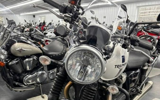 2018 Triumph Street Twin Crystal White