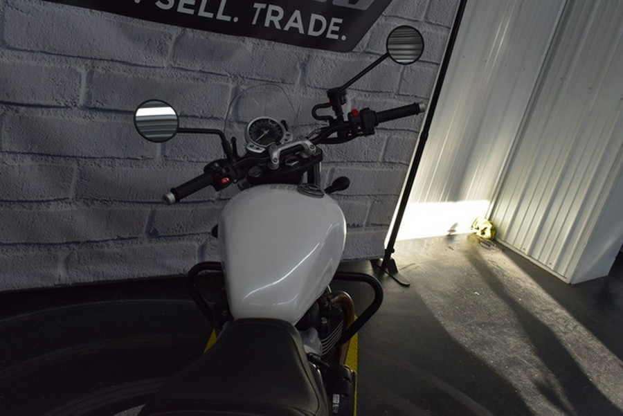 2018 Triumph Street Twin Crystal White