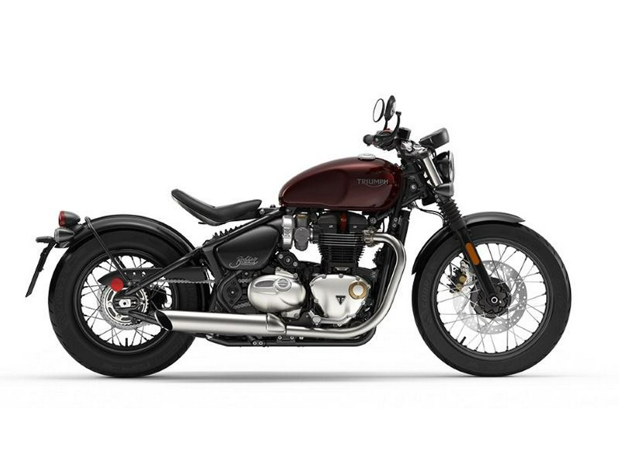 2020 Triumph Bonneville Bobber Morello Red/Jet Black