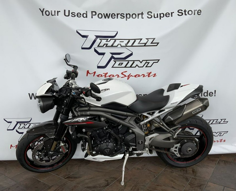 2019 Triumph Speed Triple RS Crystal White Metallic