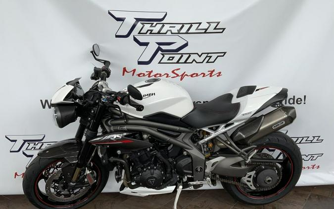 2019 Triumph Speed Triple RS Crystal White Metallic