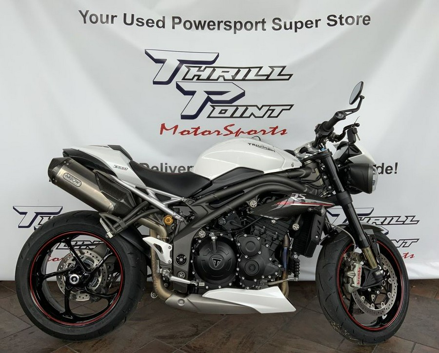 2019 Triumph Speed Triple RS Crystal White Metallic