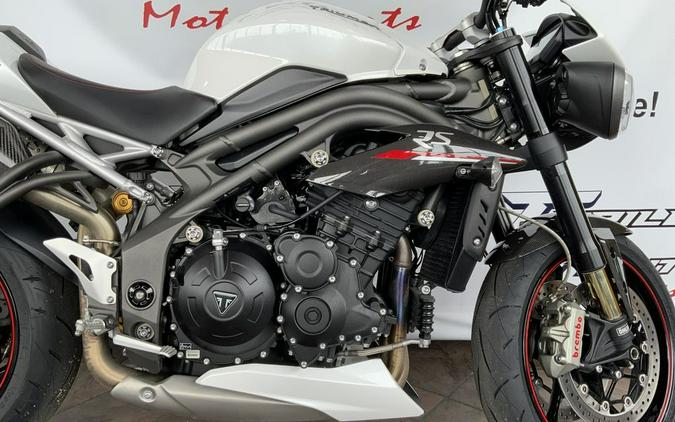 2019 Triumph Speed Triple RS Crystal White Metallic